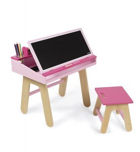 Bureau et chaise rose en bois de Janod - TOP produit