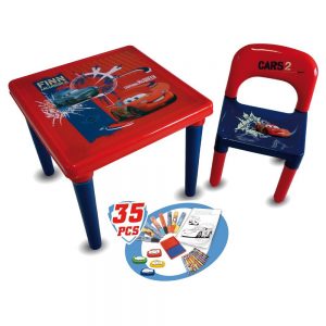 Table et chaise d'activité Cars pour enfant