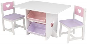 Ensemble table et chaises Coeur