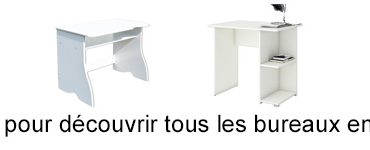 Bureau enfant de couleur blanche