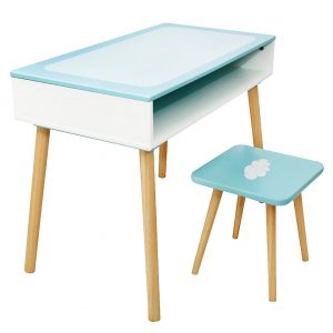 Bureau enfant en bois style de la mer