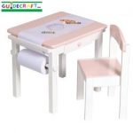 Table et chaise roses Loisirs créatifs GUIDECRAFT