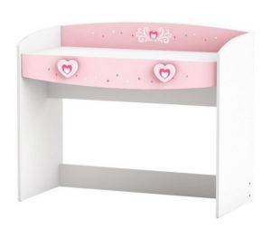 Bureau primaire fille rose et blanc Mulan